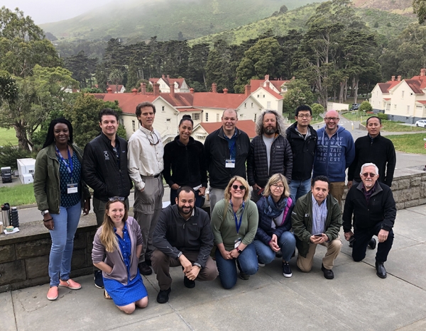 Several Members of NPI IV at the Cavallo Point Venue - represent ing backgrounds from 10 countries
